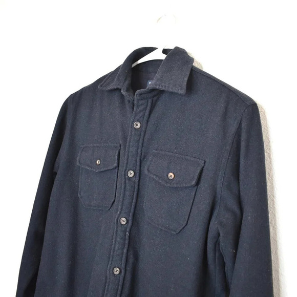 Brandy Melville Shacket Jacket Button Down Fleece Lined Wool Blend Heavyweight - Picture 4 of 16